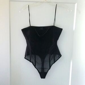 Out From Under Urban Outfitters Black Mesh Sexy Bodysuit Size M